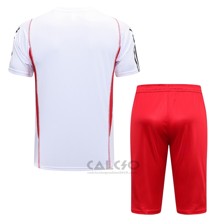 Tuta da Track Flamengo Manica Corta 2023-2024 Bianco - Pantaloncini